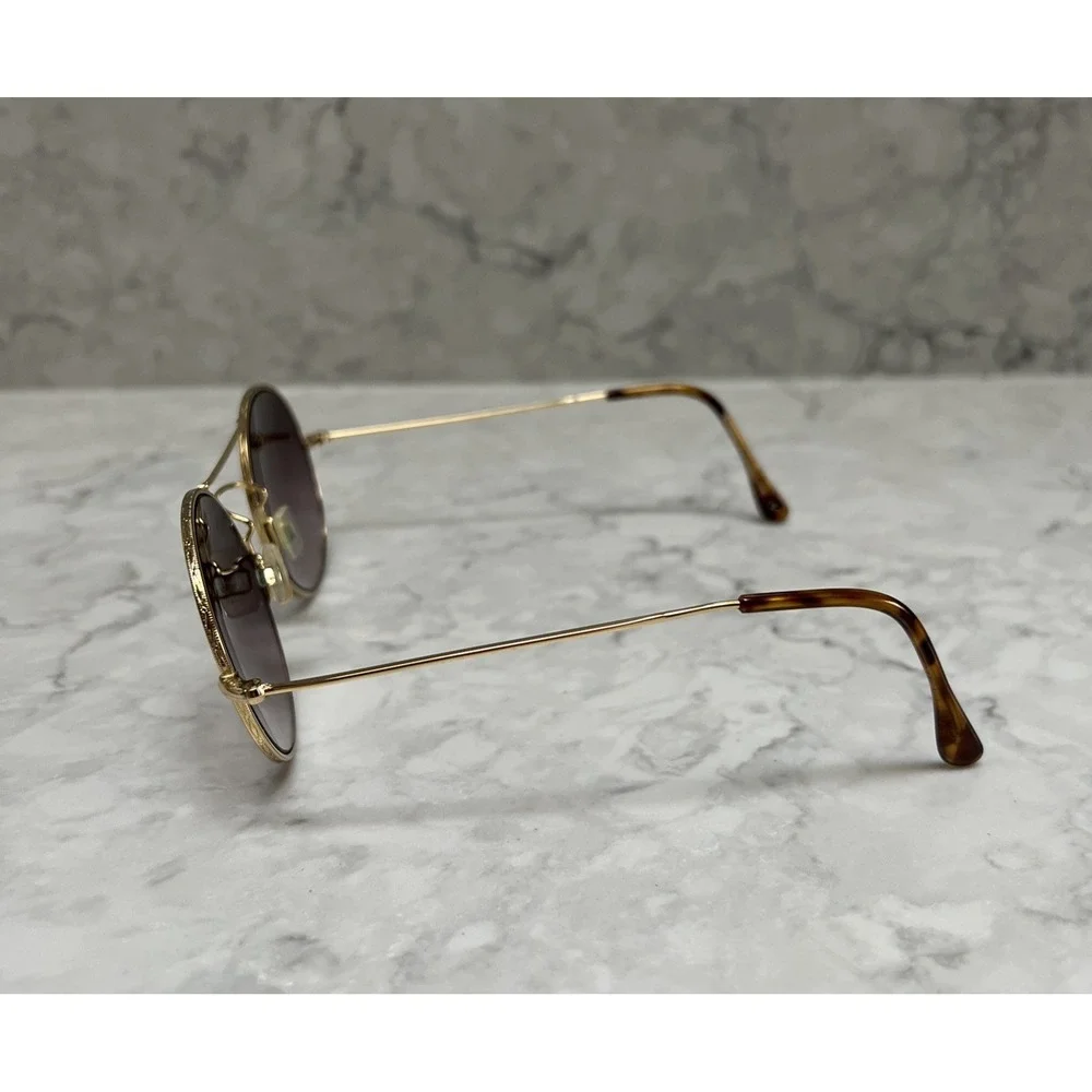 Illesteva Delon C 02 Round Sunglasses Tortoise Aviator Made‎ In Italy